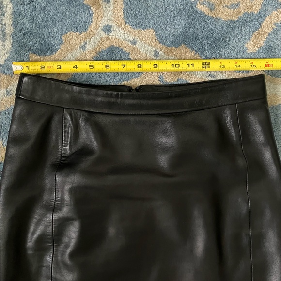 Sézane Magalia black leather midi skirt 38/6 - Picture 11 of 13